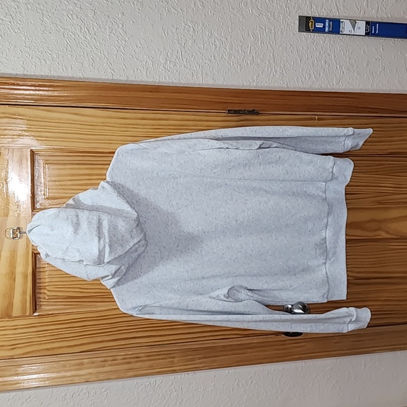 NWT- VS PINK Gray Rainbow Logo Zip-Up Hoodie Size Large - Picture 3 of 4